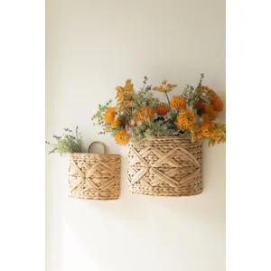 Set of 2 Seagrass Wall Baskets 5