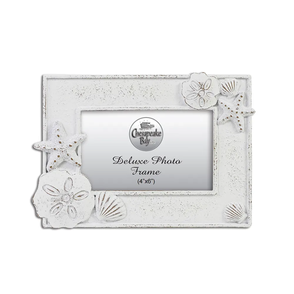 9" STARFISH AND SHELLS PHOTO FRAME