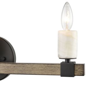 Stone Manor 21'' Wide 3-Light Vanity Light - Matte Black 3
