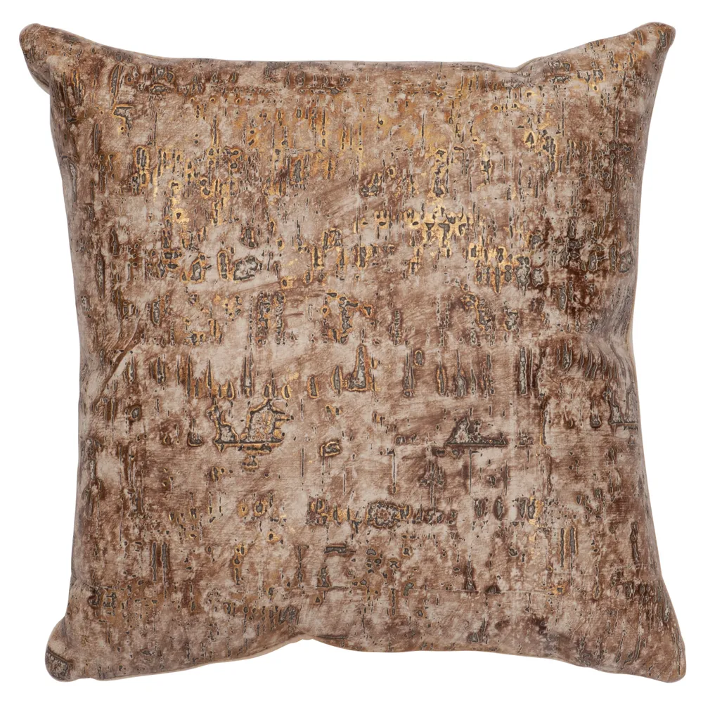 Allure Leather Pillow - Fabric Back