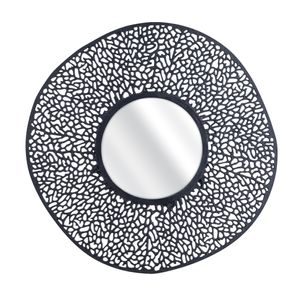 Azoni Wall Mirror - Matte Black 1