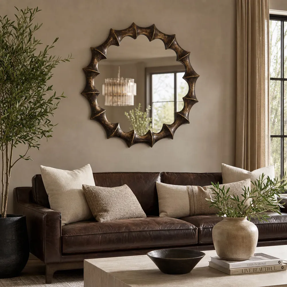 CROSBYWORTH BRONZE MIRROR 35 (IN)