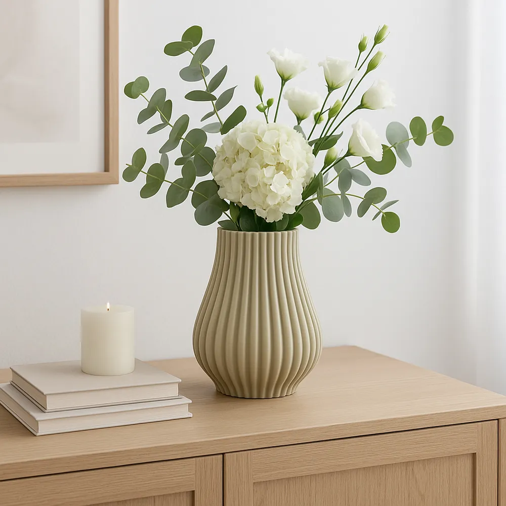 OPALBROOK TAN VASE 11 (IN)