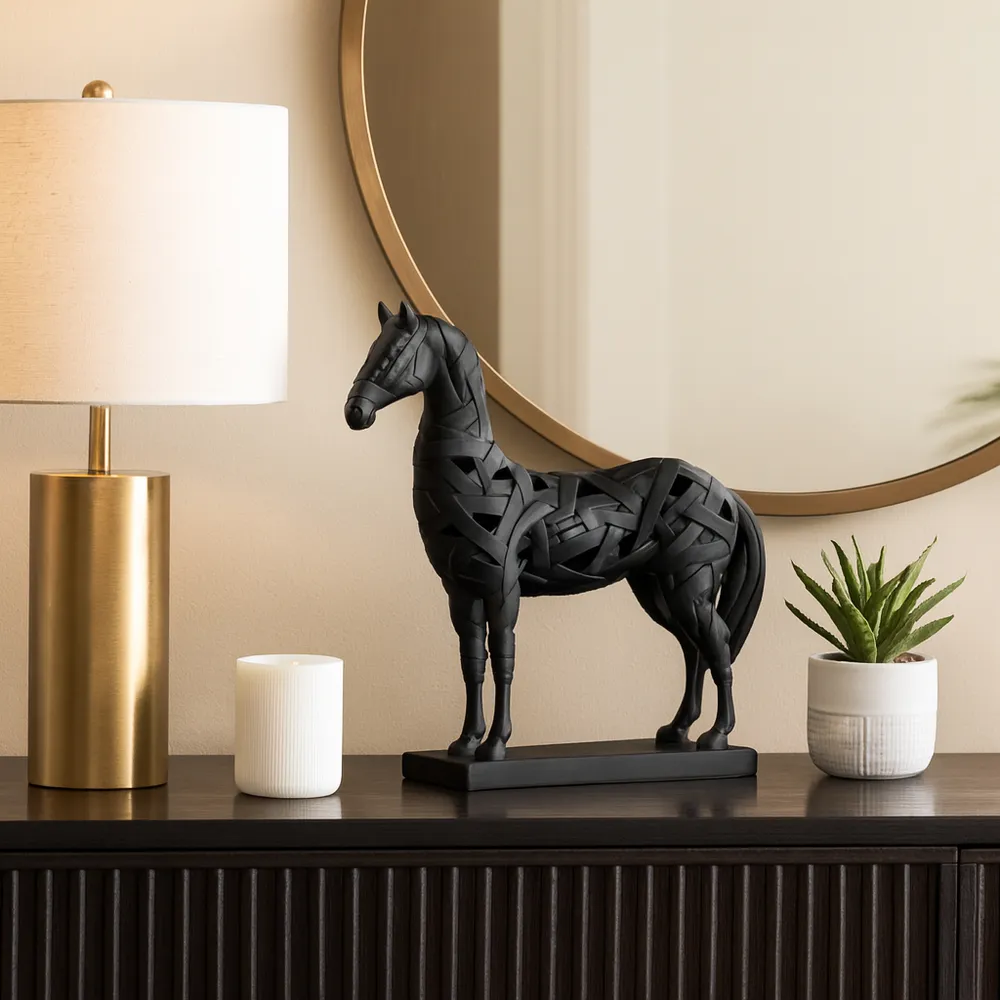 HINTONLEY BLACK DECOR 17 (IN)
