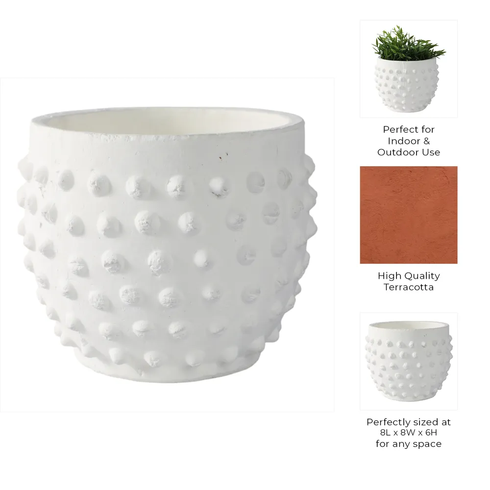 JUNELAKE WHITE PLANTER 6 (IN)