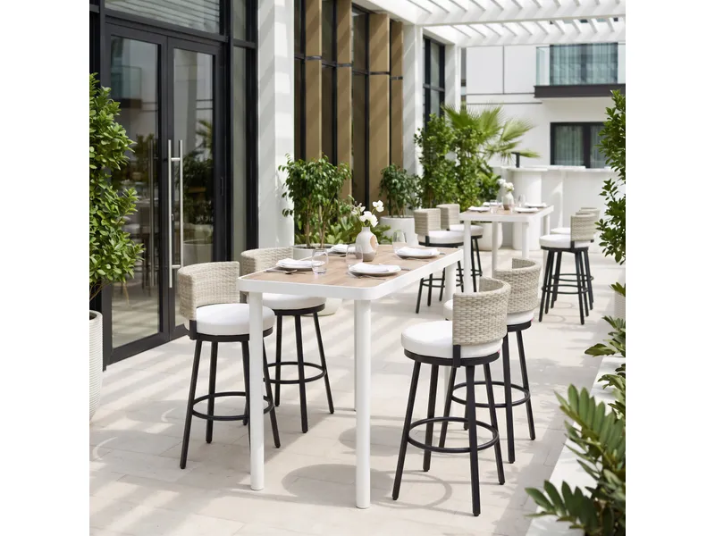 Midnight Wave Barstool White 2