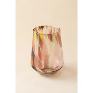 Tapered Multi-Color Glass Tumbler 4