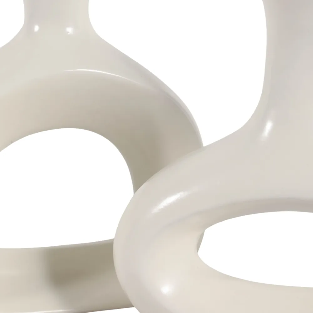 AXELTON SET OF 2 IVORY VASES 7 (IN)