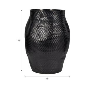 CLARAPARK BLACK VASE 21 (IN) 10