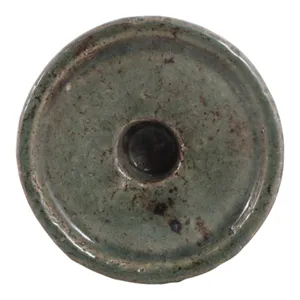 BARTONTON GREEN CANDLE HOLDER 7 (IN) 8