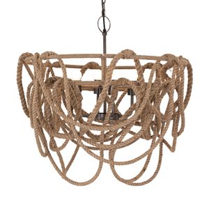 Macon 26'' Wide 4-Light Chandelier - Natural 2