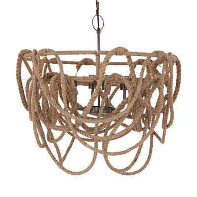 Macon 26'' Wide 4-Light Chandelier - Natural