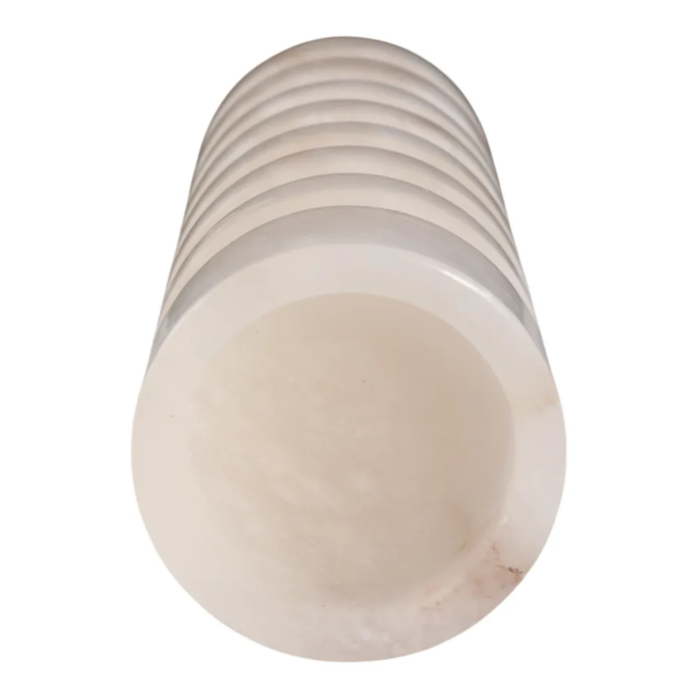 FERRISSIDE WHITE CANDLE HOLDER 11 (IN)