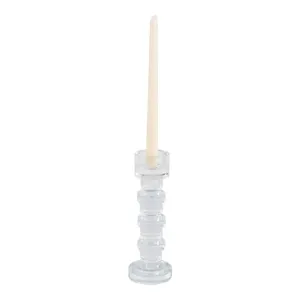 FINNSHAW CLEAR CANDLE HOLDER 9 (IN) 3