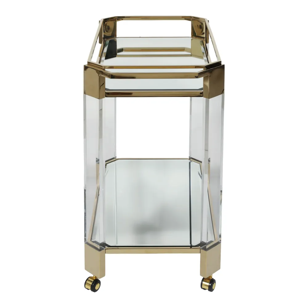 JUNEMORE CLEAR BAR CART 32 (IN)