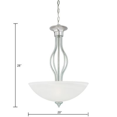 Tahoe 20'' Wide 3-Light Pendant - Brushed Nickel