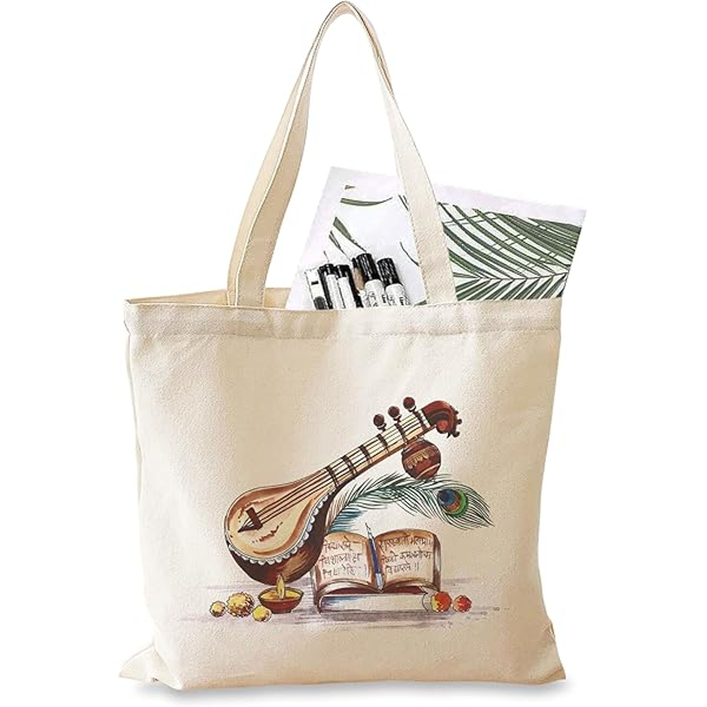 REPEAT GUITAR CANVAS TOTE - ASST