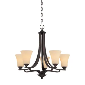 Treme 25'' Wide 5-Light Chandelier - Espresso 1