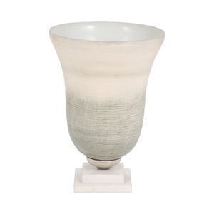ERWINLAND WHITE GLASS VASE 12 (IN) 1