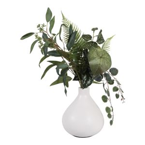 DUTTONSIDE WHITE VASE 9 (IN) 3