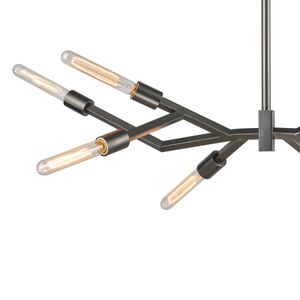 Freeform 38'' Wide 8-Light Chandelier - Graphite 4