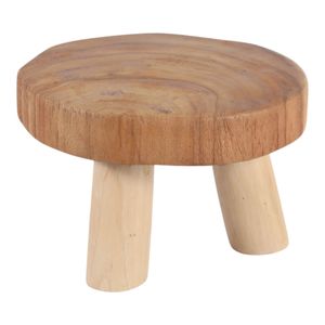 GLASERBEACH BROWN STOOL 6 (IN) 6