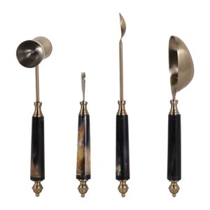 HAZENWORTH SET OF 4 BLUE BAR ACCESSORIES 2 (IN) 6