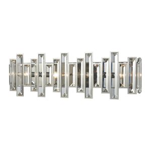 Crystal Heights 25'' Wide 4-Light Vanity Light - Polished Chrome 1