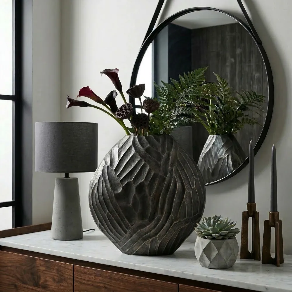 ARLENCLIFF SILVER VASE 22 (IN)
