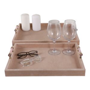 NELSONGATE SET OF 2 TAN TRAY 3 (IN) 3
