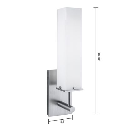 Dean 4.5″ High Integrated LED Sconce - Brushed Nickel