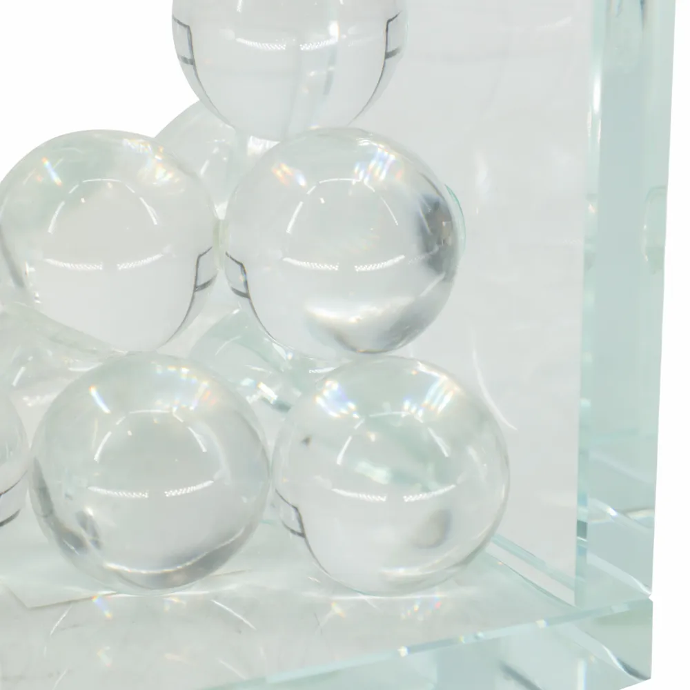 TANNER SET OF 2 CLEAR BOOKENDS 6 (IN)
