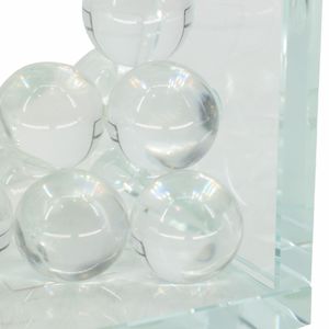 TANNER SET OF 2 CLEAR BOOKENDS 6 (IN) 6