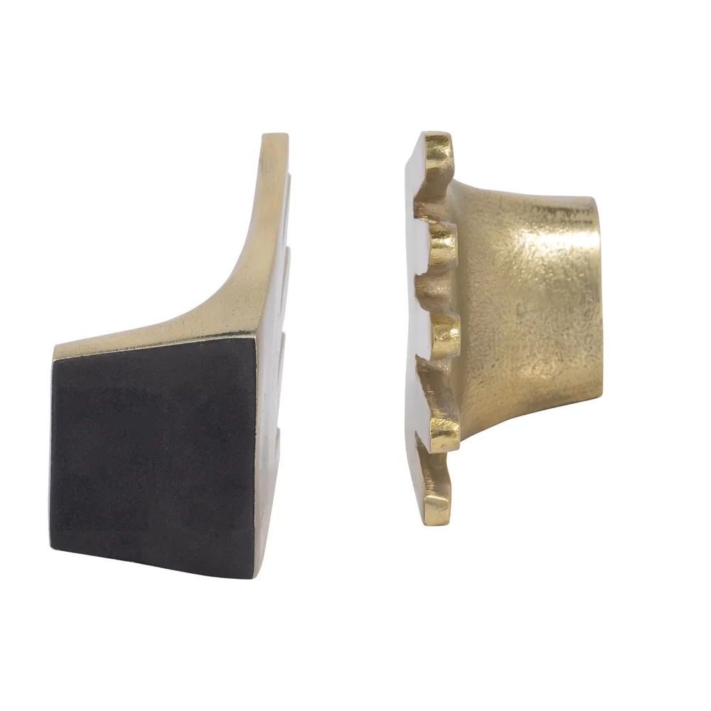 CLEOWAY SET OF 2 GOLD BOOKENDS 7 (IN)