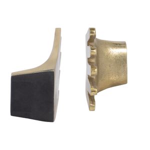 CLEOWAY SET OF 2 GOLD BOOKENDS 7 (IN) 7