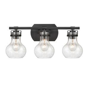 Salamanca 21'' Wide 3-Light Vanity Light - Matte Black 1