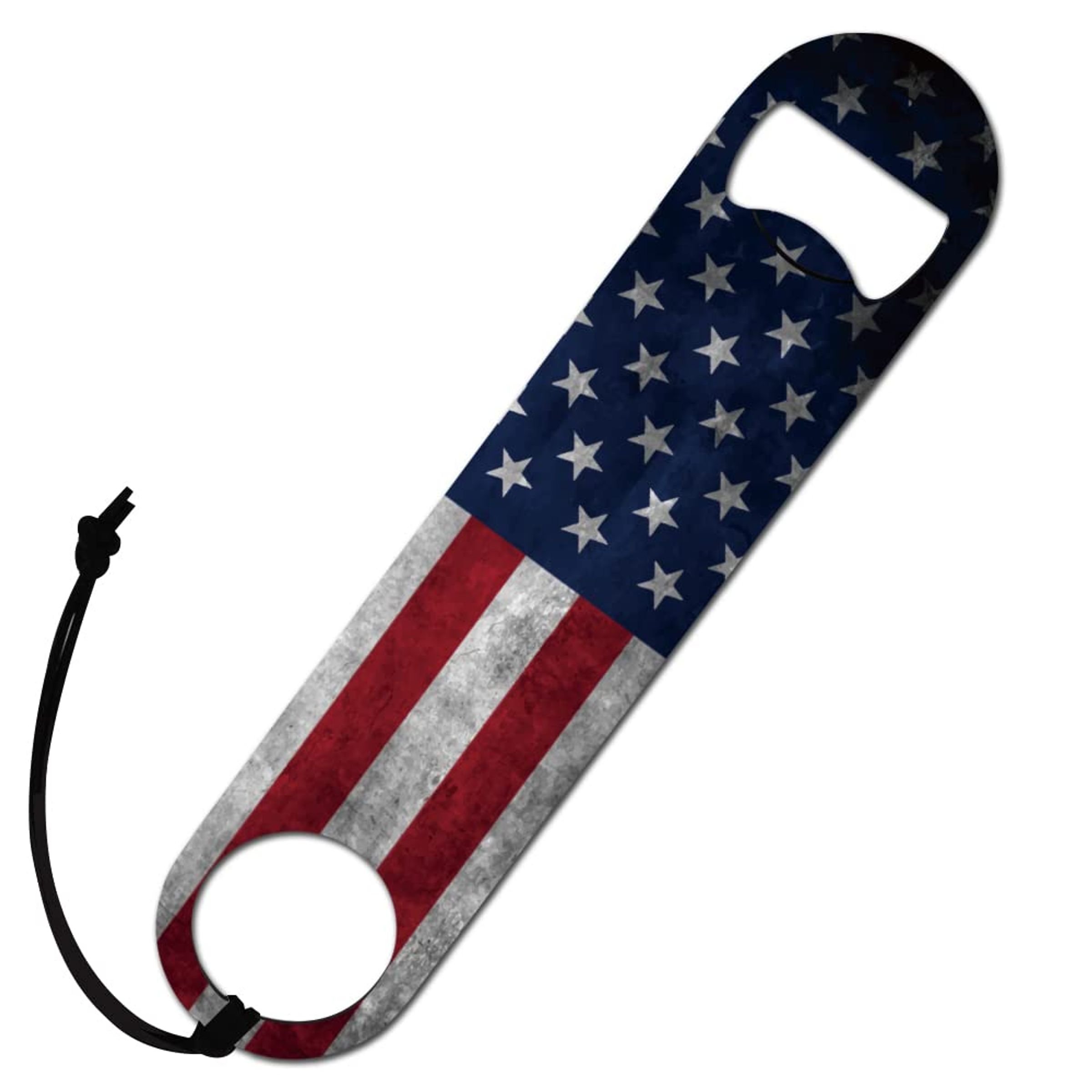BARTENDER'S BOTTLE OPENER MAGNET - FISH USA FLAG