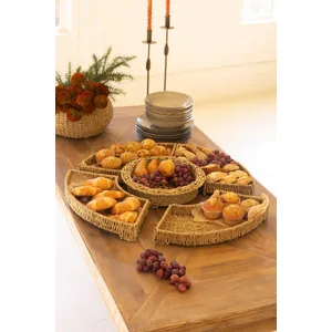 Large Woven Vine Five Piece Round Serving Set 2