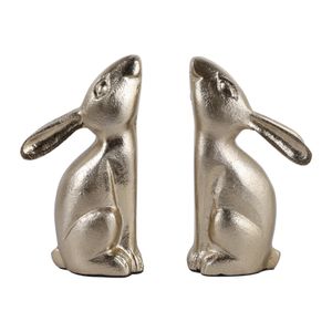 RAMONAHAM SET OF 2 GOLD BOOKENDS 7 (IN) 3
