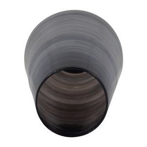 RIDERROSE GRAY GLASS VASE 15 (IN) 6