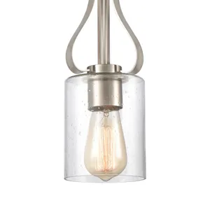 Market Square 5'' Wide 1-Light Mini Pendant - Brushed Nickel 4