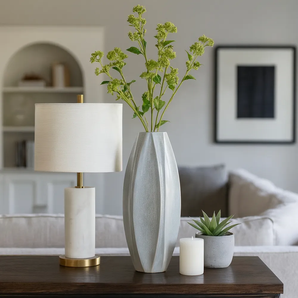 EMMETTON GRAY VASE 20 (IN)
