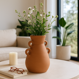 ARLOBEACH BROWN VASE 12 (IN) 11