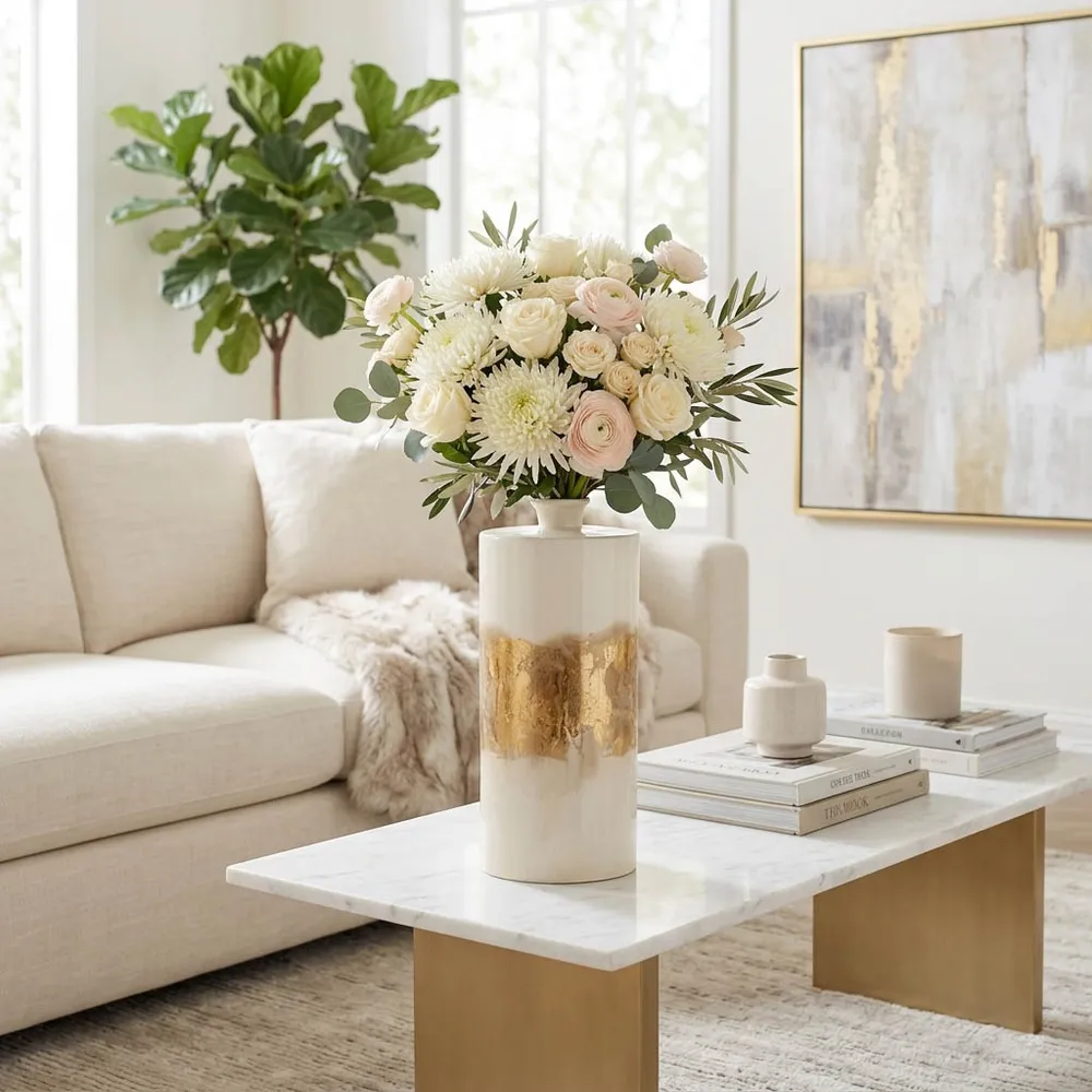 BUFORD IVORY VASE 20 (IN)