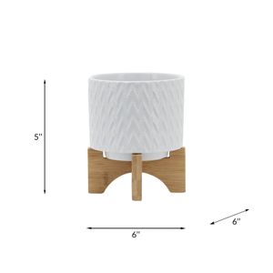DOYLETON WHITE PLANTER 8 (IN) 9