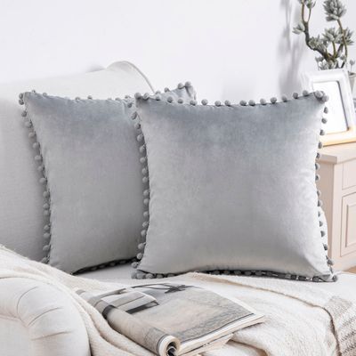 Tassels Reversible Throw Pillow