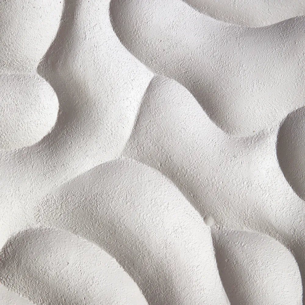 DENVERTON SET OF 8 WHITE WALL SCULPTURES 14 (IN)
