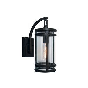 New Yorker 14'' High 1-Light Outdoor Sconce - Acid Dipped Black 1