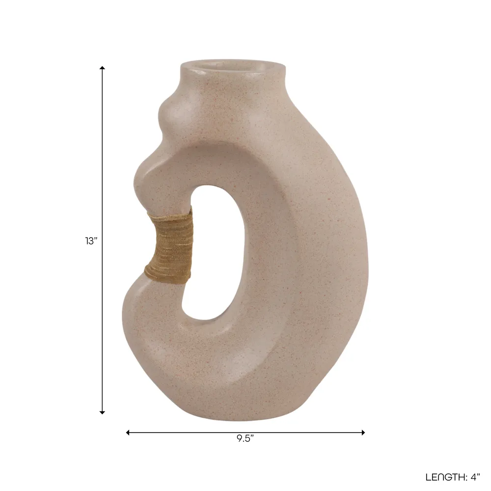 FINTONMOOR TAN VASE 13 (IN)
