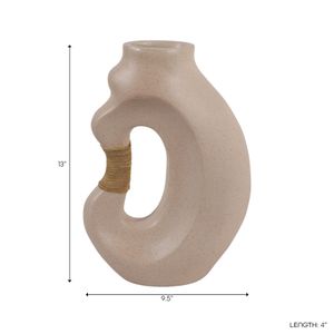 FINTONMOOR TAN VASE 13 (IN) 10